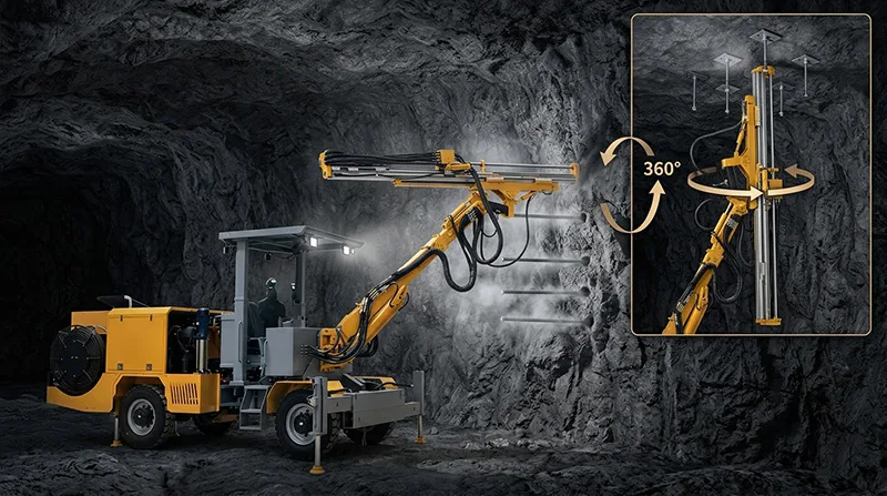 underground mining drilling rig