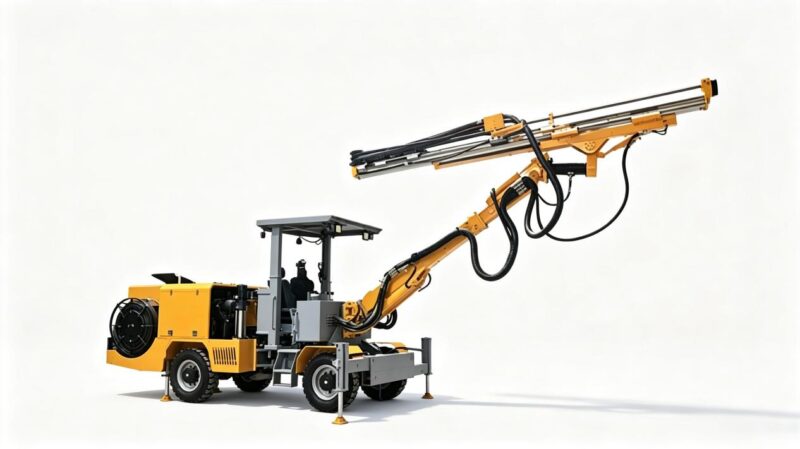underground rock drilling machine